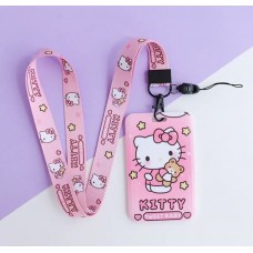 Lanyard Hello Kitty Cinta Colgante Portacredencial Rosado